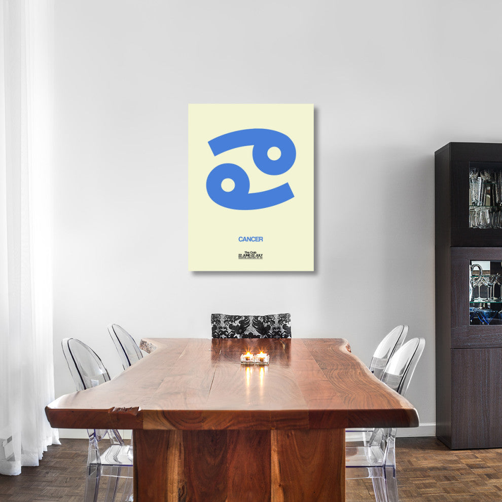 "Cancer Zodiac Sign Blue" Fine Art Print