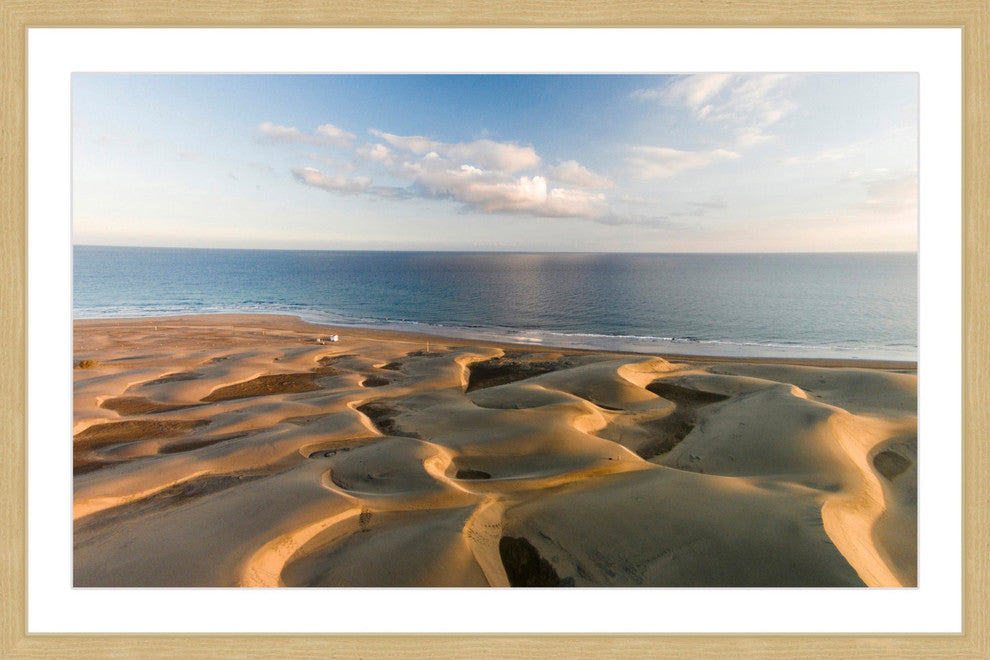 "Waves In The Sand Ii" Framed Print by Karolis Janulis