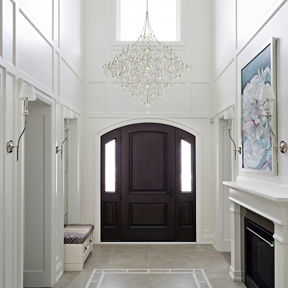 Modern Luxury Firefly Branch Star Led Crystal Chandelier