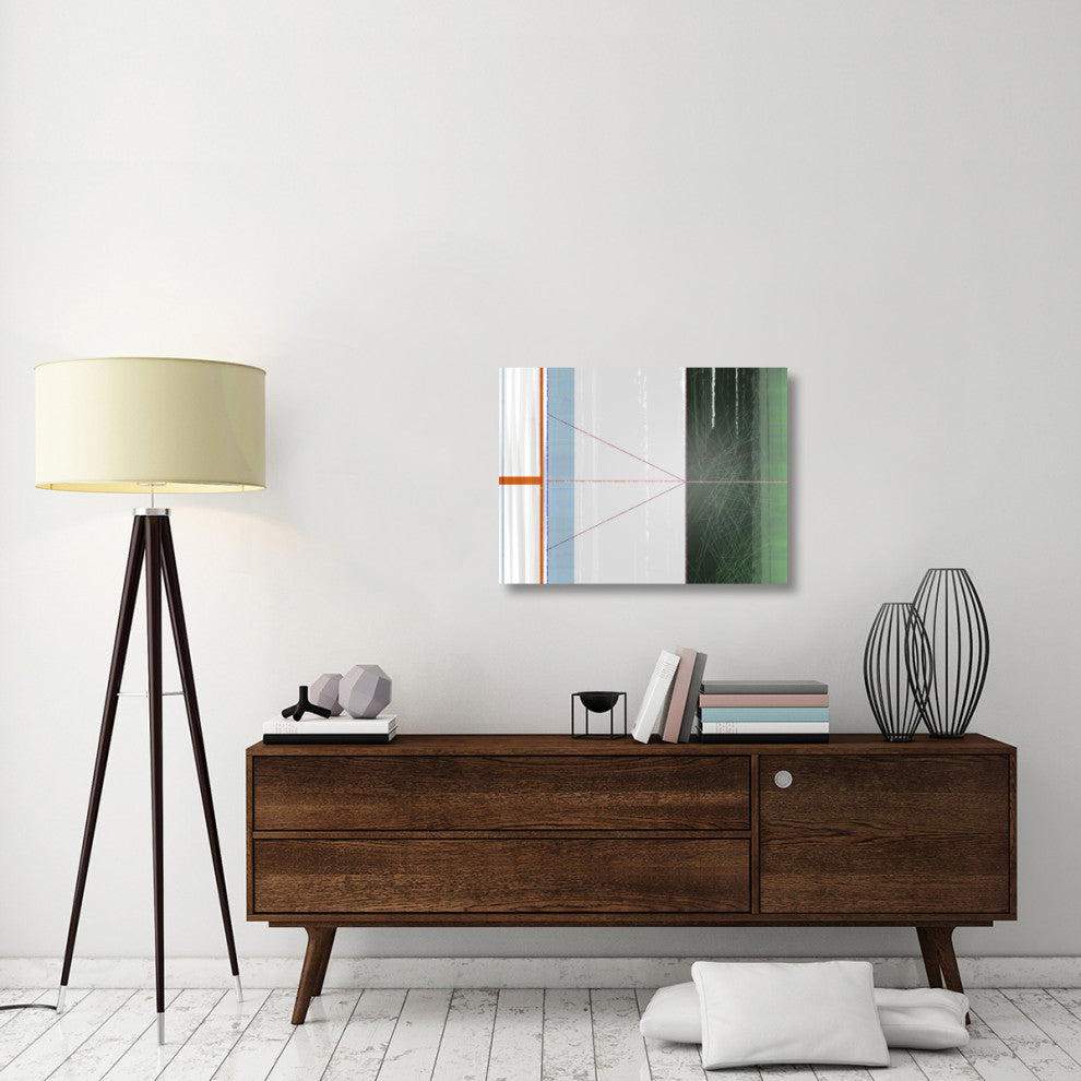 "Abstract Orange And Green" Fine Art Print