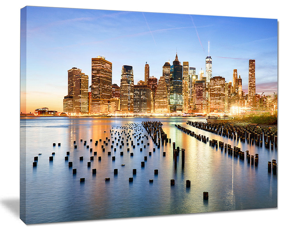 "New York Skyline With Skyscrapers" Canvas Print40"x30"