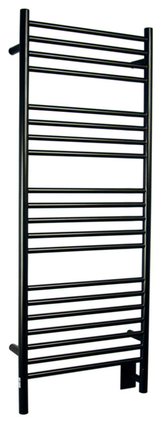 Jeeves Model D-Straight 20-Bar Hardwired Towel Warmer, Oil Rubbed Bronze