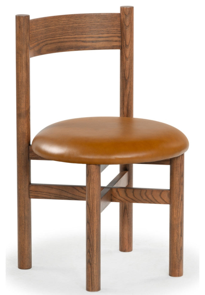 Safavieh Couture Tayla Dining Chair, Walnut/Brown