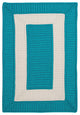 Rope Walk Rug, Turquoise, 14"x17" Swatch Sample