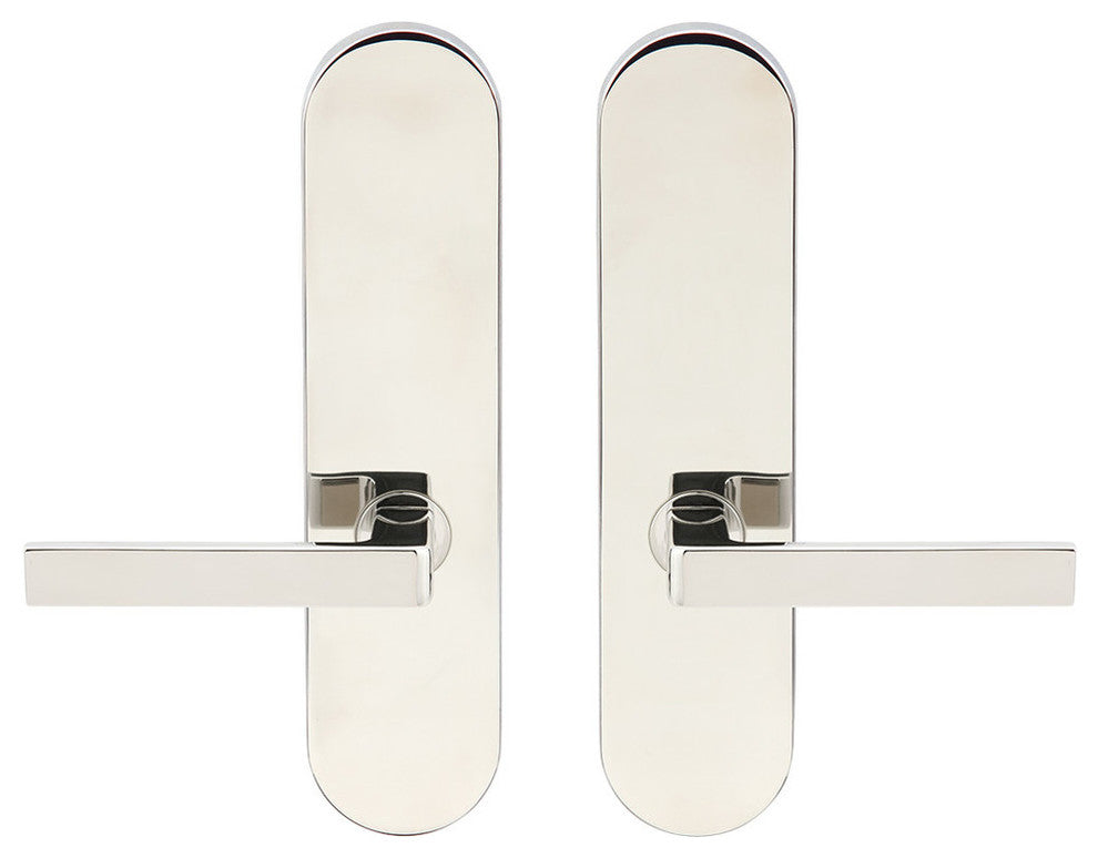 Tokyo Lever, Full Dummy Tubular Pair, Left Hand, Polished Stainless Steel