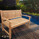 Seven Seas Teak El Mar Outdoor Teak Wood Bench, 4 Foot