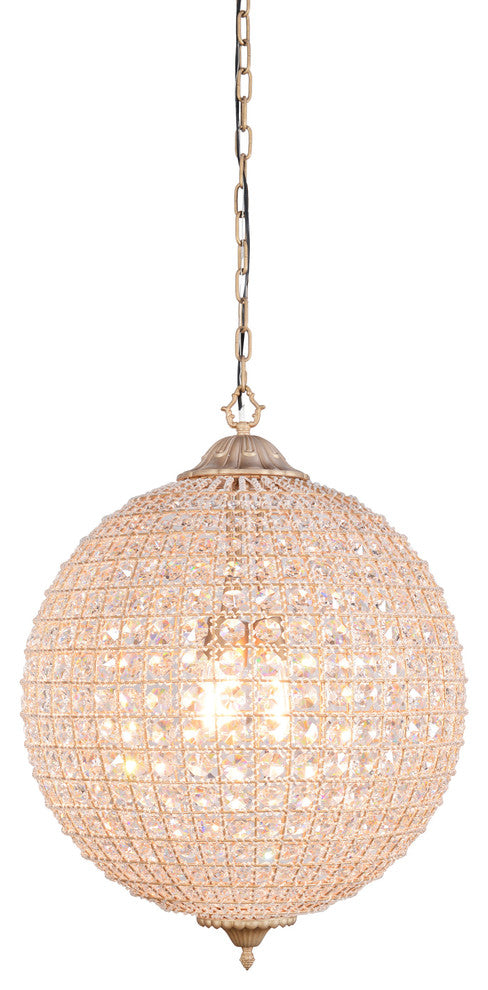 Allesandria 3-Light Crystal Chandelier Large by Kosas Home