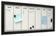 Wyeth Black Framed Magnetic Dry Erase Board Weekly Calendar