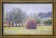 Claude Oscar Monet Haystack Framed Premium Canvas Print, 18"x27"