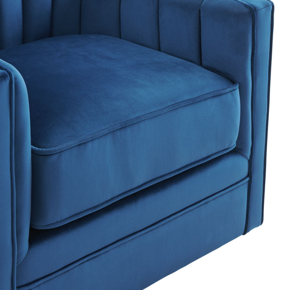 Picket House Furnishings Lawson Swivel Chair, Cobalt