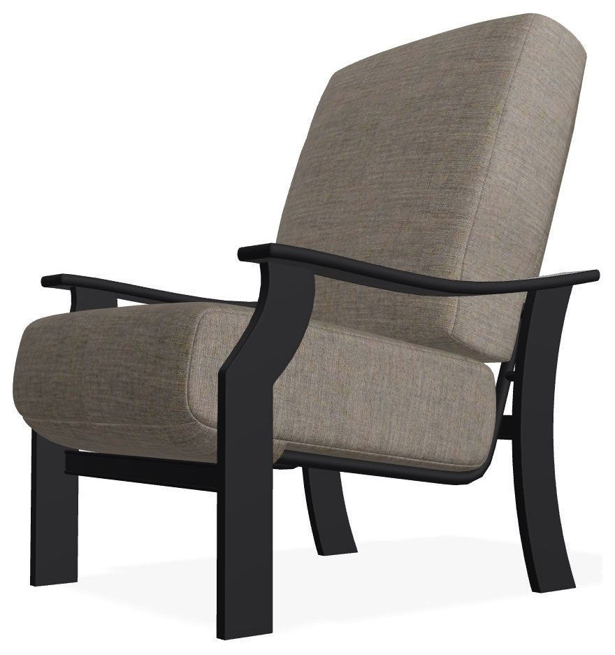 St. Catherine Deep Seat Outdoor Armchair, Rain Cast/Black