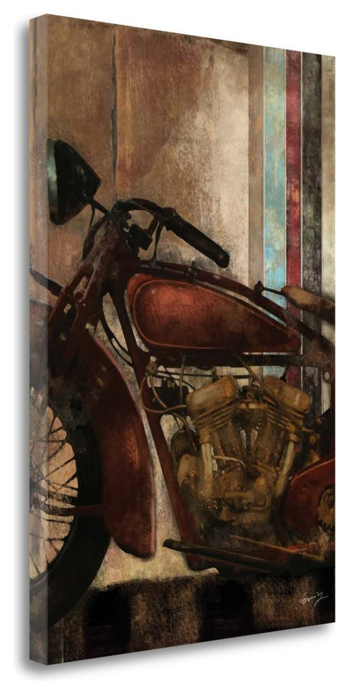 "Moto Details II" By Eric Yang,Ready to Hang Giclee Print on Gallery Wrap Canvas
