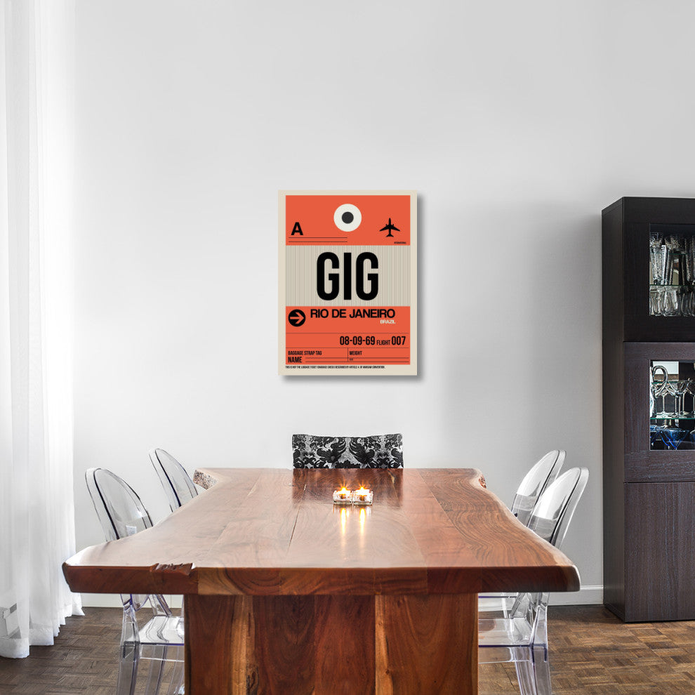 "GIG Rio De Janeiro Luggage Tag 2" Fine Art Print