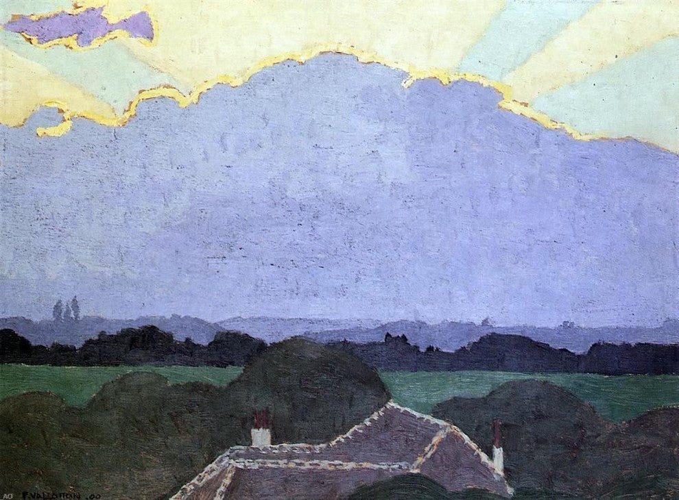 Felix Vallotton Cloud at Romanel Premium Canvas Print