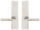 Aurora Lever, Tubular Full Dummy Pair, RH, Polished/Satin Stainless Steel