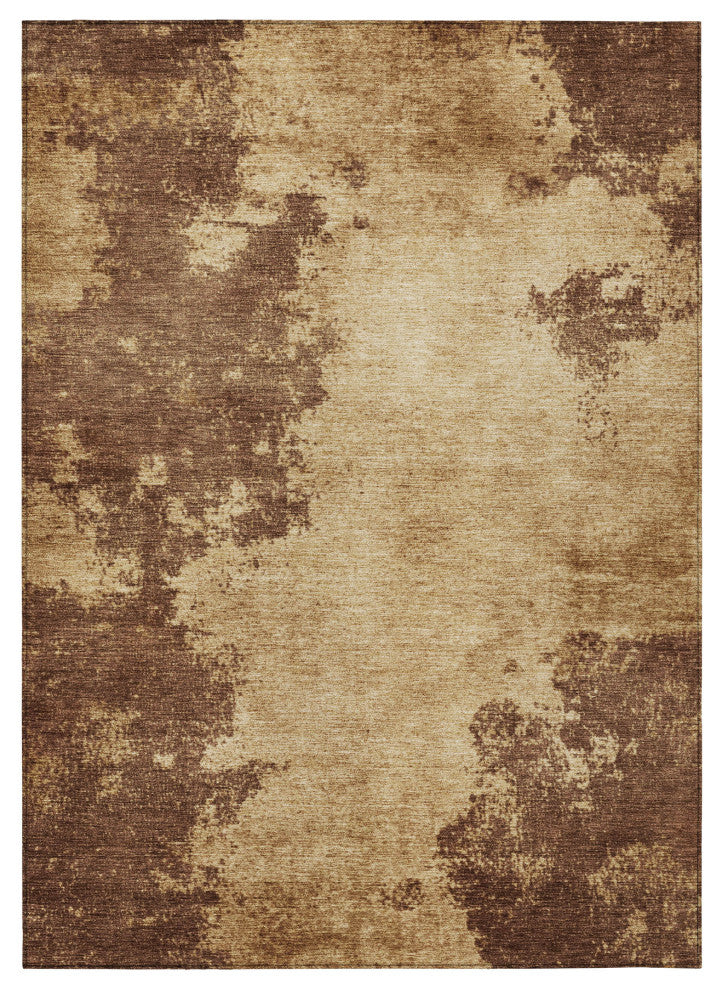 Machine Washable Indoor/Outdoor Chantille ACN1913 Mocha 3' x 5' Rug