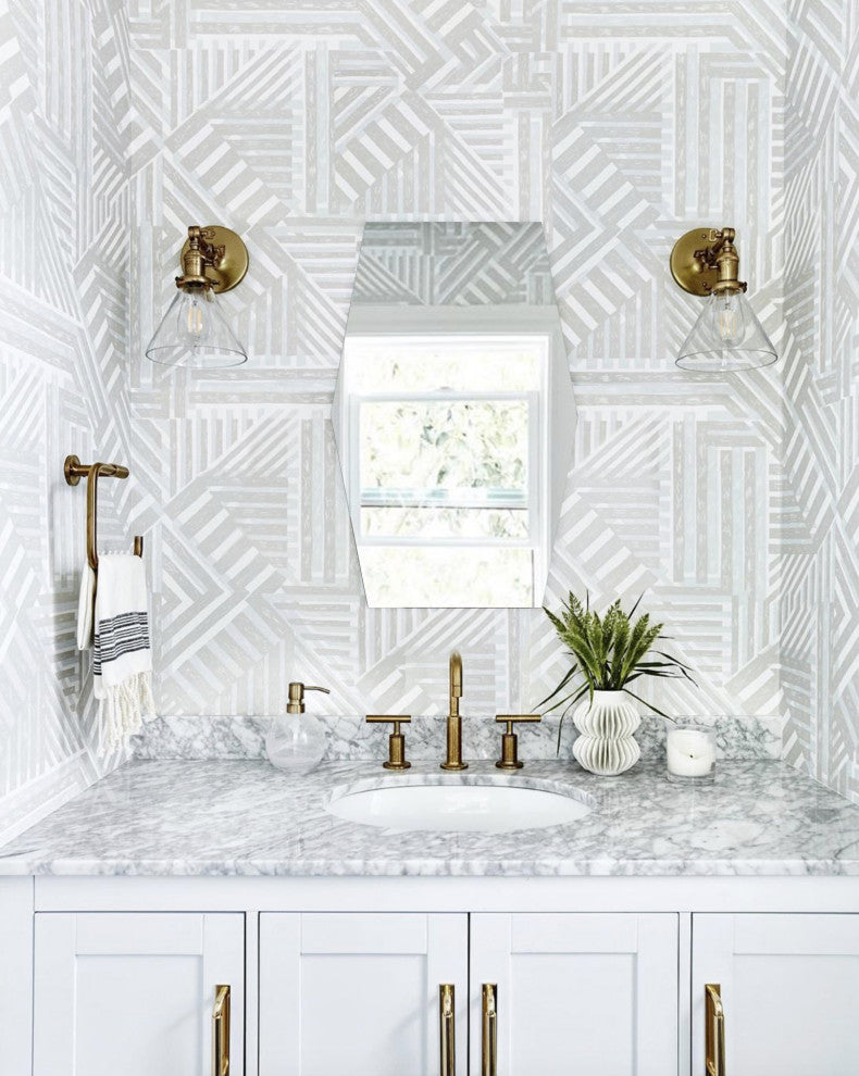 Charly 22 in. W x 28 in. H Octagon Polished Frameless Bathroom Vanity Mirror