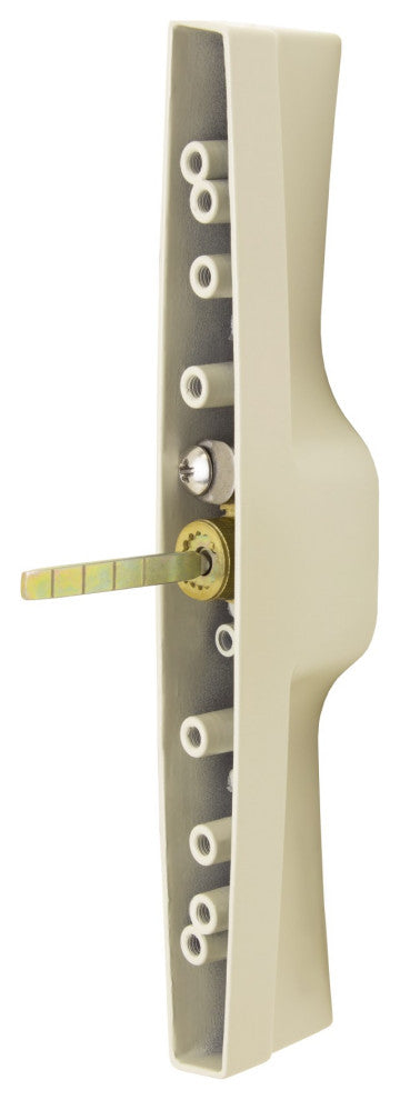 Veranda Sliding Door Handles, Keyed, 1-1/2" Thick Door, Tan