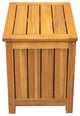 Travis Outdoor 30 Gallon Wood Storage Deck Box With Louvered Paneling, Teak