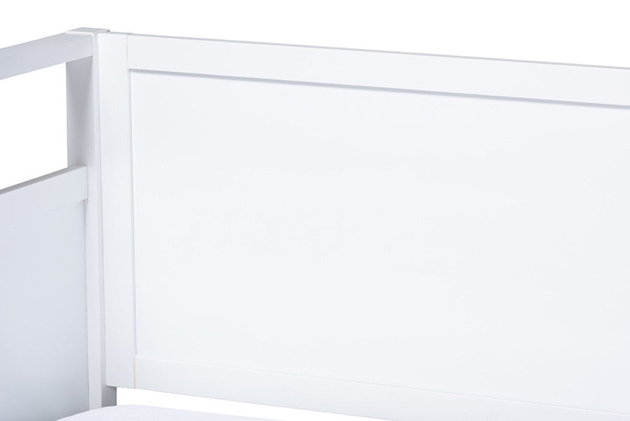 Baxton Studio Cintia Cottage Farmhouse Whiteed Wood Twin Size Daybed