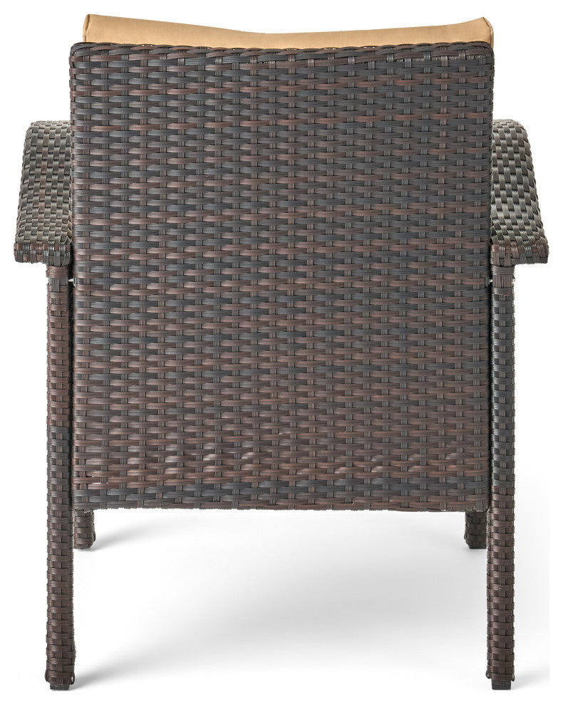 GDF Studio Voyage Outdoor 4Piece Sofa Set, Brown