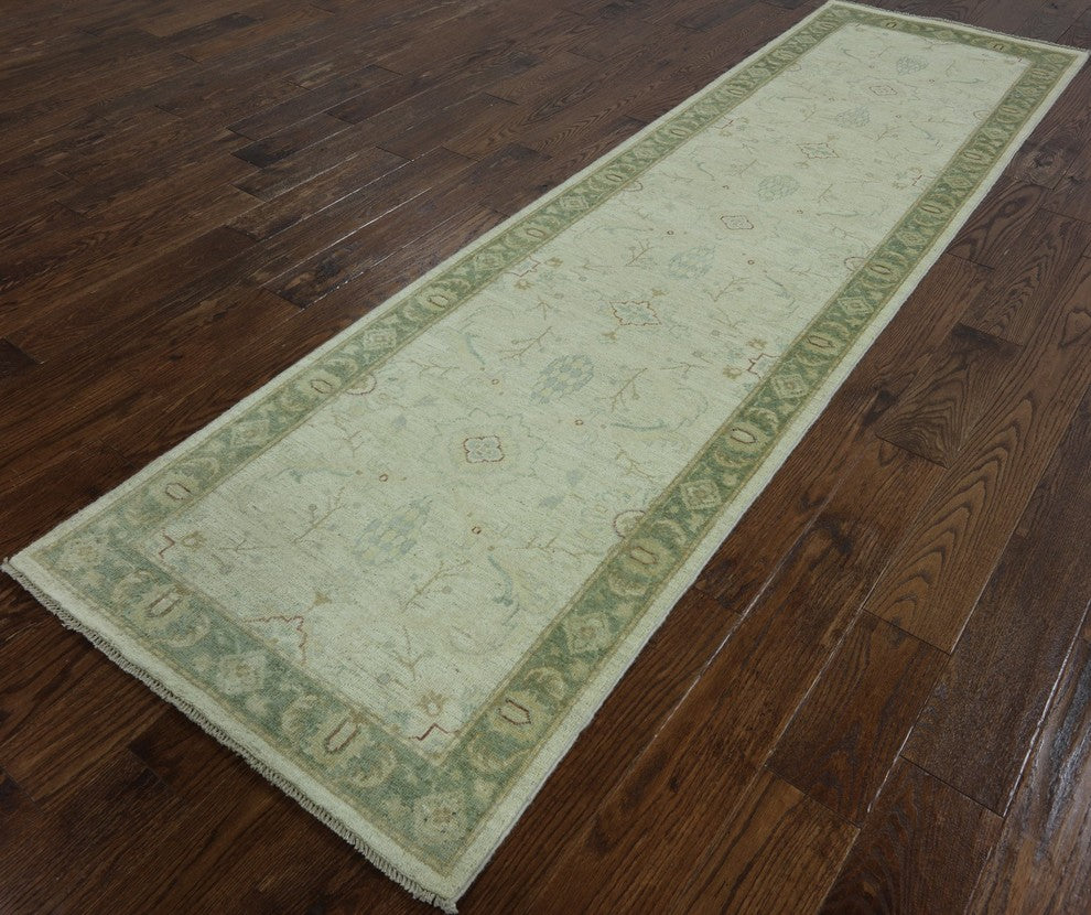 3'x10' Chobi Peshawar Oriental Wool Runner, MC621