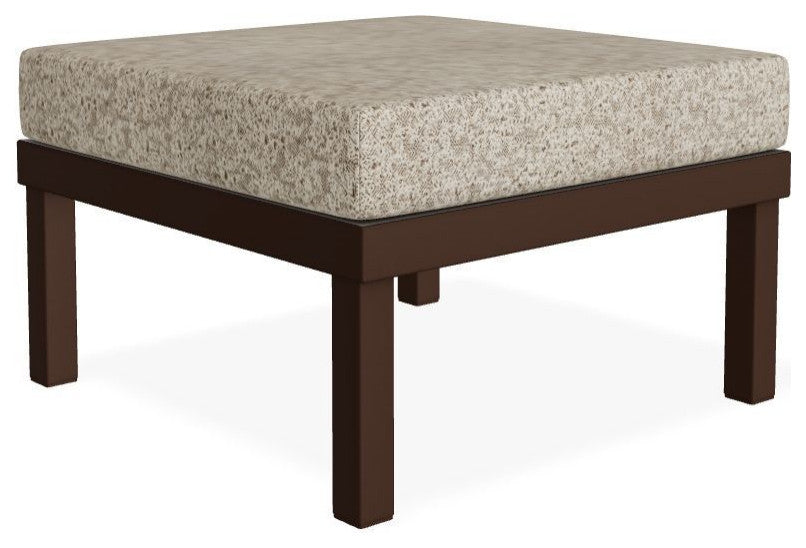 Larssen Cushion Deep Seating Outdoor Ottoman, Restore Sparrow/Kona