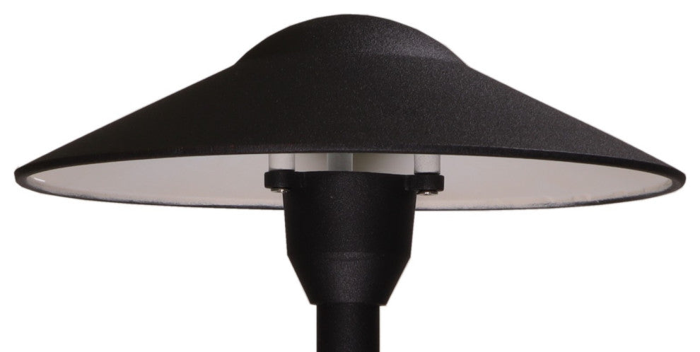 Low Voltage Landscape  Mushroom Light, Black, Led