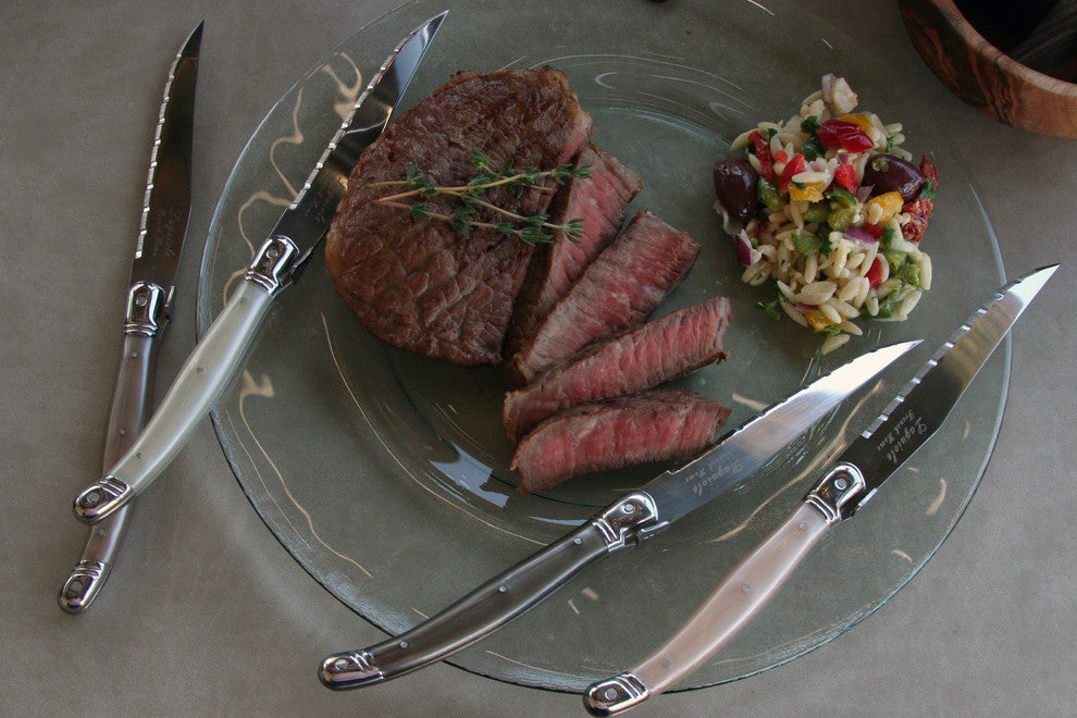 Laguiole Neutral Tones Steak Knives, Set of 4