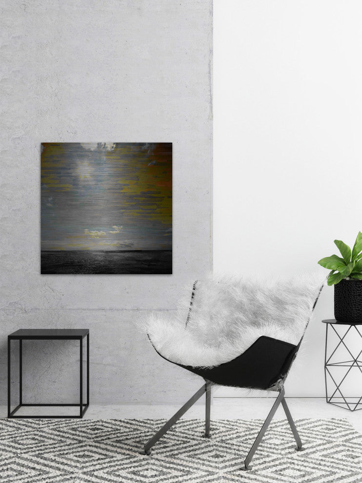 "Siesta Key" Print on Brushed Aluminum, 40"x40"