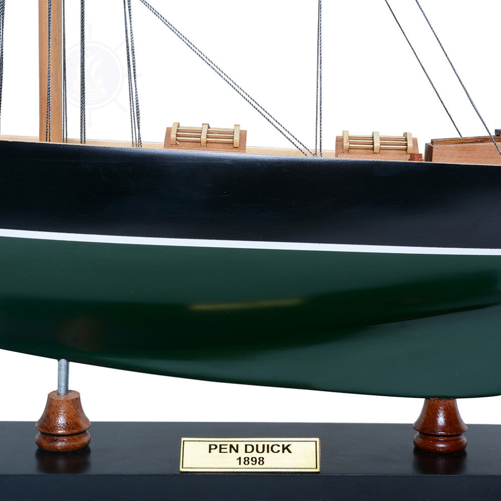 Pen Duick Painted Wooden model sailing boat