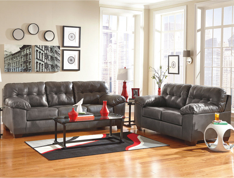 Signature Design by Ashley Alliston Living Room Set, Gray DuraBlend