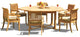 7-Piece Set, 72" Round Table, 6 Giva Chairs, Sunbrella Cushion, Spectrum Kiwi