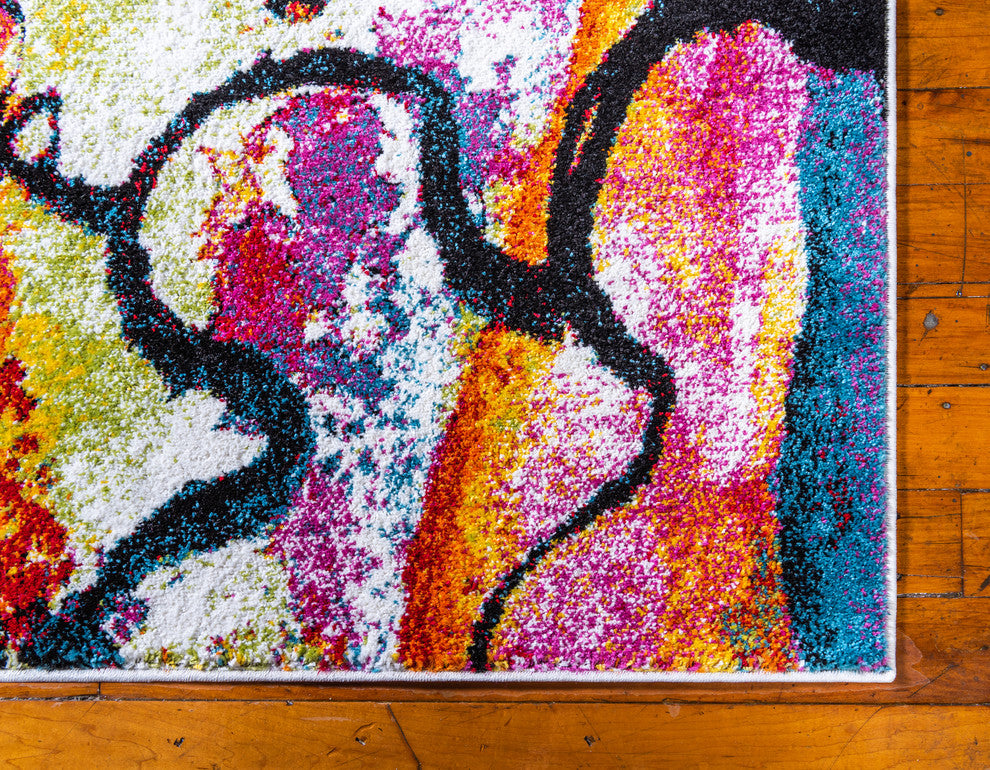 Unique Loom Ivory Lyon Larimar 3' 3 x 5' 3 Area Rug