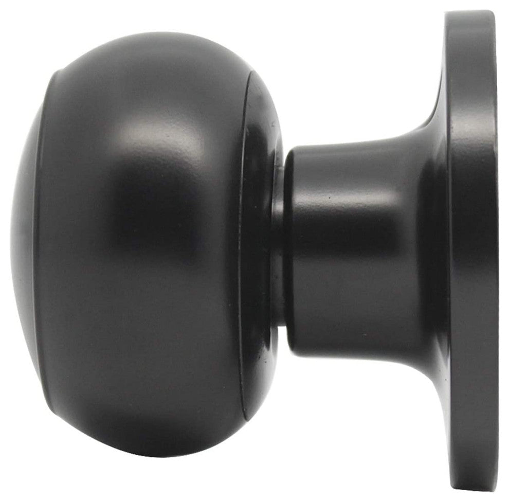 Modern Matte Black Dummy Door Knob, Set of 3