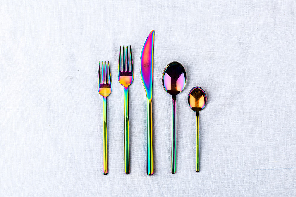 Due Flatware Set, Rainbow, 5 Pcs.
