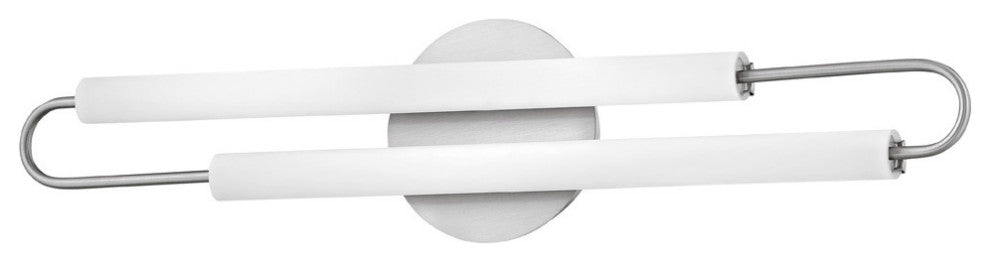 Hinkley EOS Lg 25" LED Bath Vanity Light Fixture, Brushed Nickel + Etched Glass