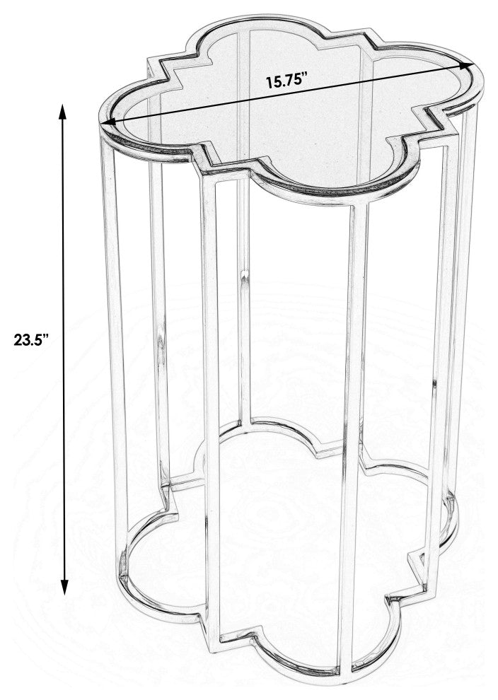 Butler Auroria Black Glass Accent Table