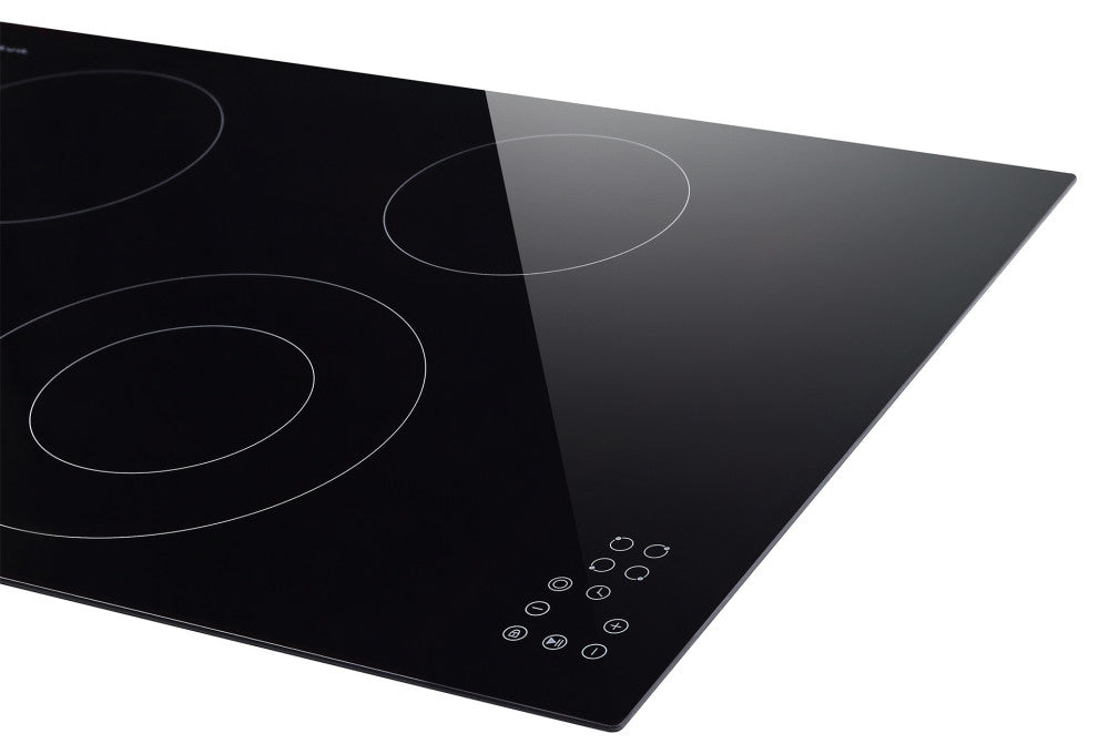 Built-in 30" 4 Elements Smooth Surface, Radiant Black Electric Cooktop