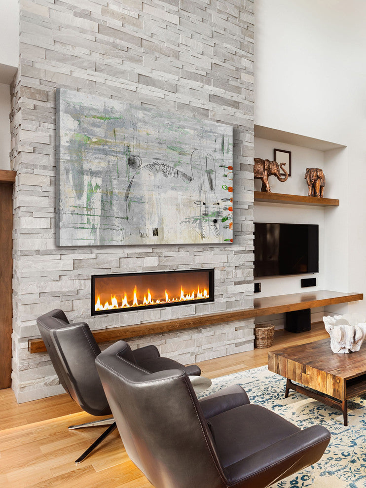 "Sneaky Rabbit" Painting Print on Wrapped Canvas, 36"x24"