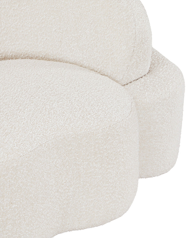 Principessa Boucle Fabric Chair, Cream, Sofa