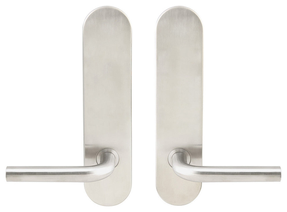Cologne Lever, Tubular Privacy, Satin Stainless Steel, 2-3/4" Backset