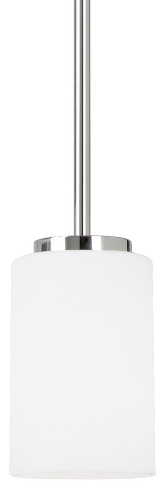 Generation Lighting Lighting 1-Light Mini-Pendant, Chrome, A19/100w