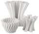 Godet Twist White Vase