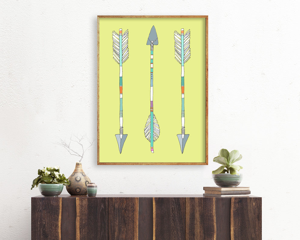 "Arrows Trio" Fine Art Print by Annie L. Bailey, 20"x30"