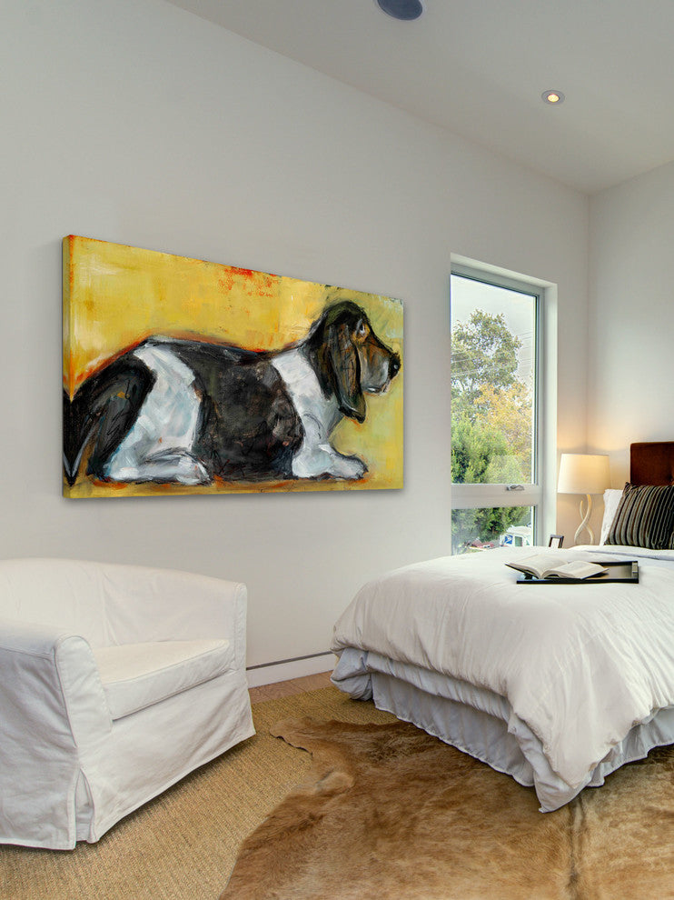 "Hush Puppy" Painting Print on Canvas by Tori Campisi