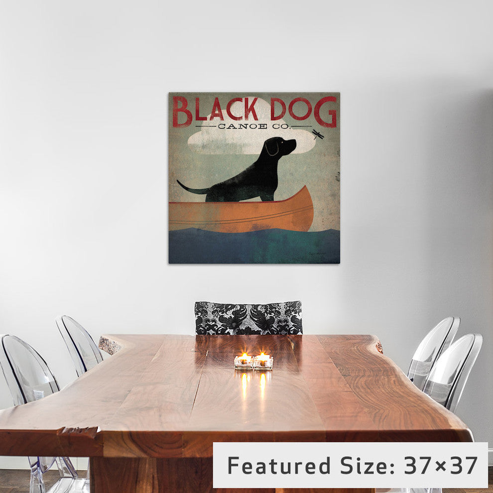 "Black Dog Canoe Co. II Gallery" by Ryan Fowler, 26x26x1.5"