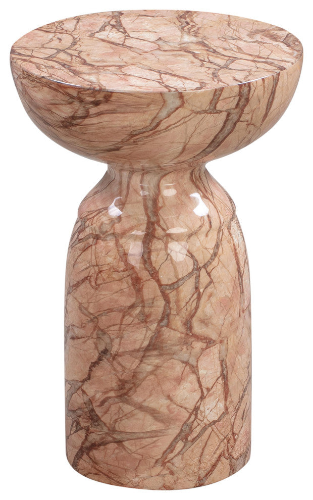 Rue Concrete With Marble Finish Side Table, Sunset