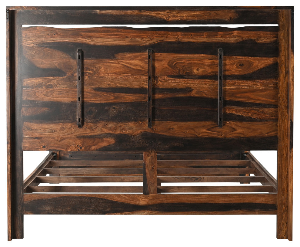 Aubrey Live Edge Wood Panel Bed, King