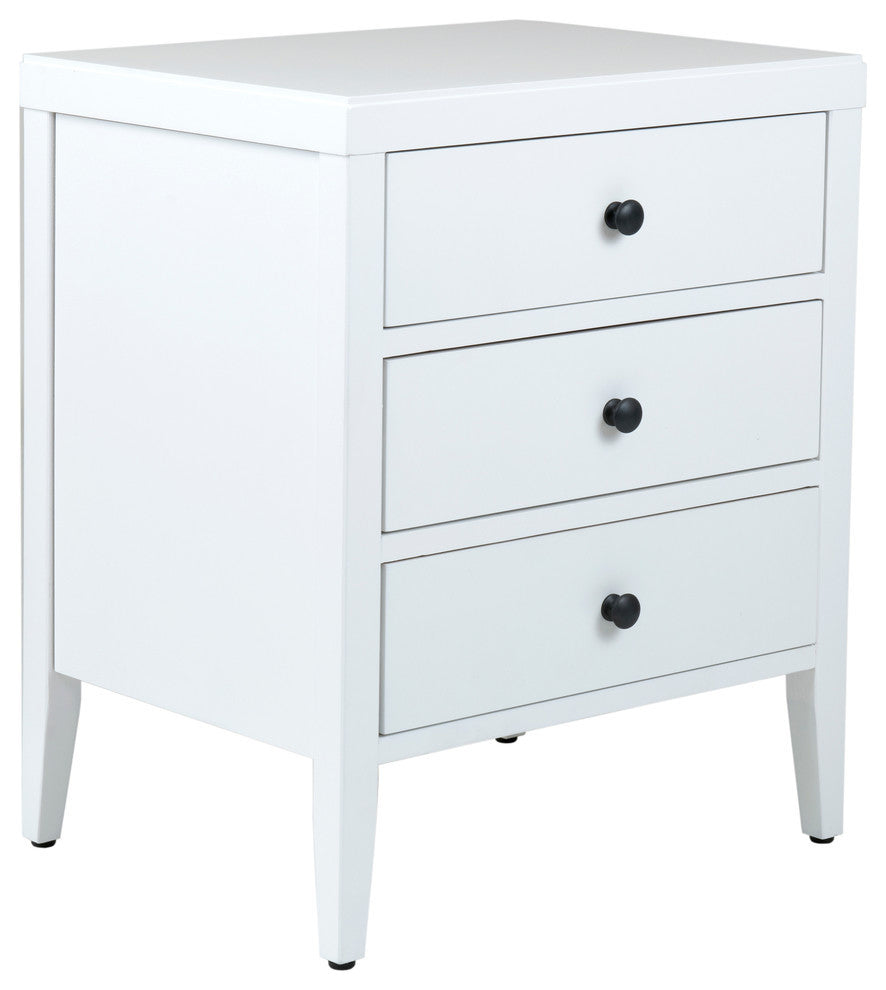 East at Main Webb Acacia Wood Rectangle Accent Table, White